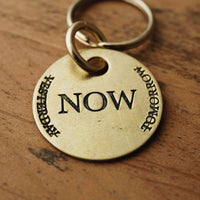 Brass Coin Keychain - Choose A Motto