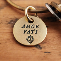 Brass Coin Keychain - Choose A Motto