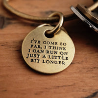 Brass Coin Keychain - Choose A Motto