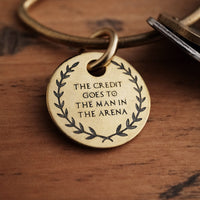 Brass Coin Keychain - Choose A Motto