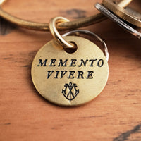 Brass Coin Keychain - Choose A Motto
