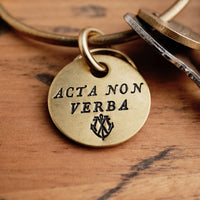 Brass Coin Keychain - Choose A Motto