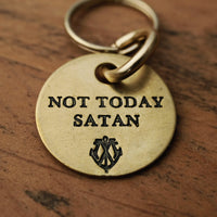 Brass Coin Keychain - Choose A Motto