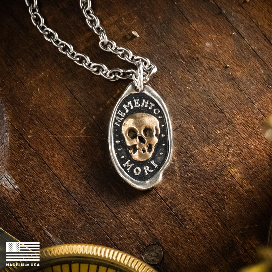 Moitie 棺型燭台マークリング MEMENTO MORI - Brass Inlaid Skull – Maritime Supply Co