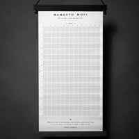 Deluxe MEMENTO MORI Calendar - Canvas Wall Hanging