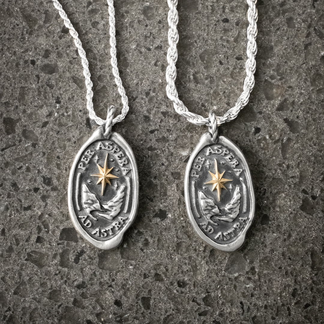 WORTHY JOURNEY - Gold Inlaid Star - Custom Stamp