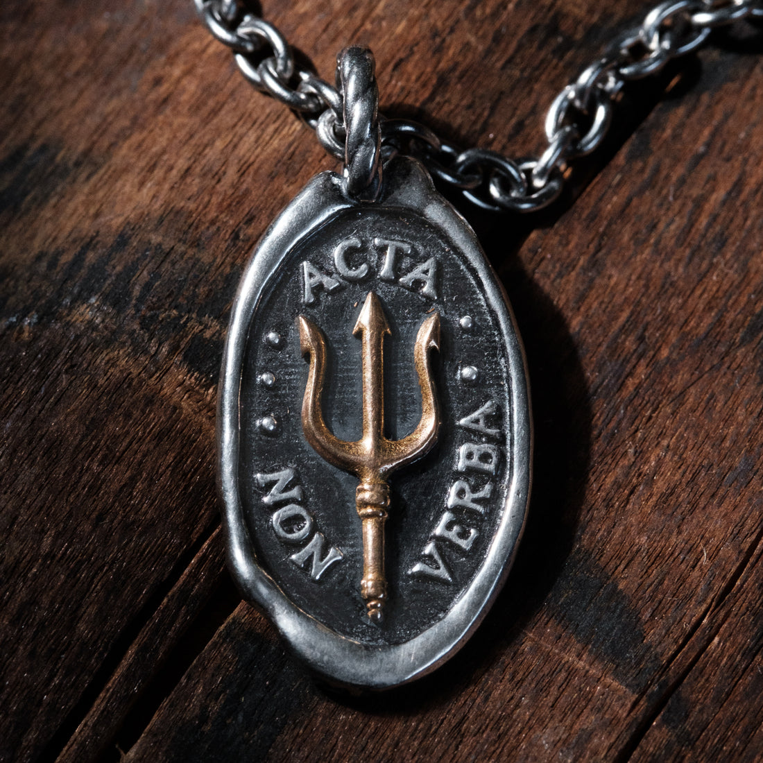 POWER OF THE SEA - Brass Inlaid Trident