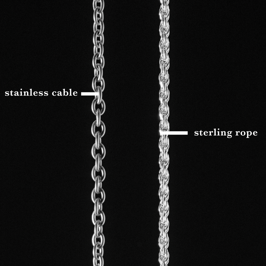 Sterling silver v stainless steel online