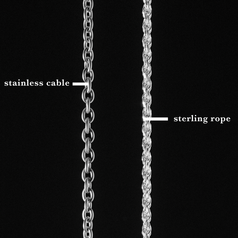 Sterling Silver Anchor Necklace Custom Stamp Option