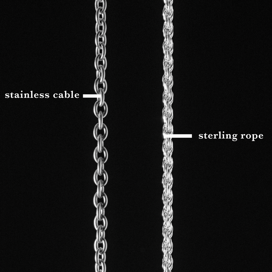 Sterling Silver Wheat Chain - 3.4mm – Maritime Supply Co