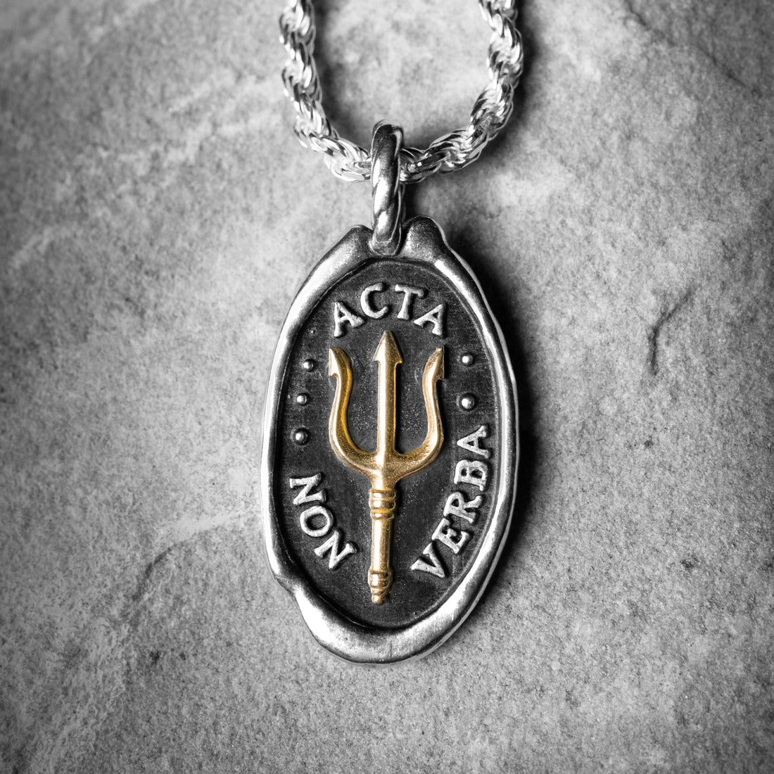 POWER OF THE SEA - Gold Inlaid Trident