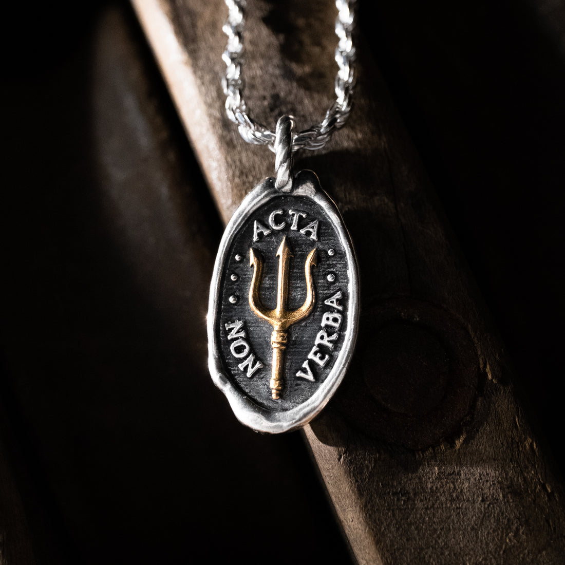 POWER OF THE SEA - Brass Inlaid Trident