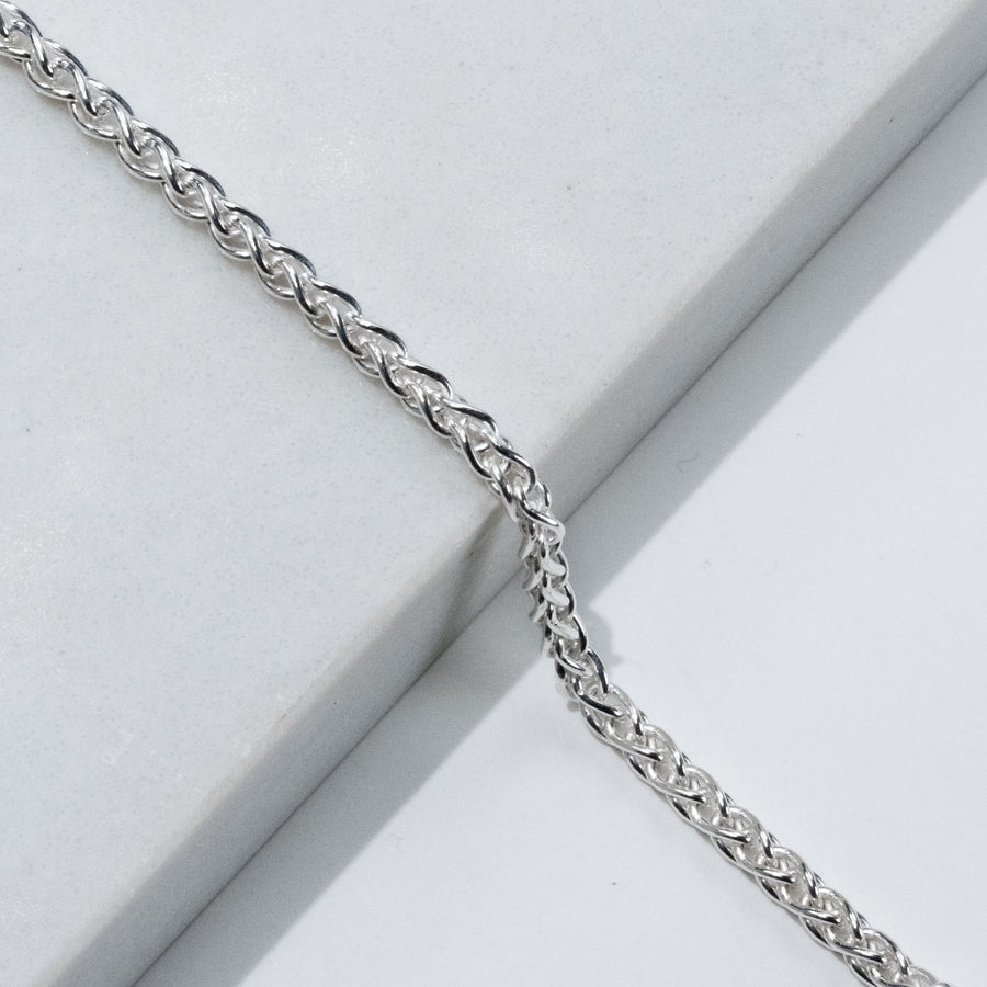Sterling Silver Wheat Chain - 3.4mm
